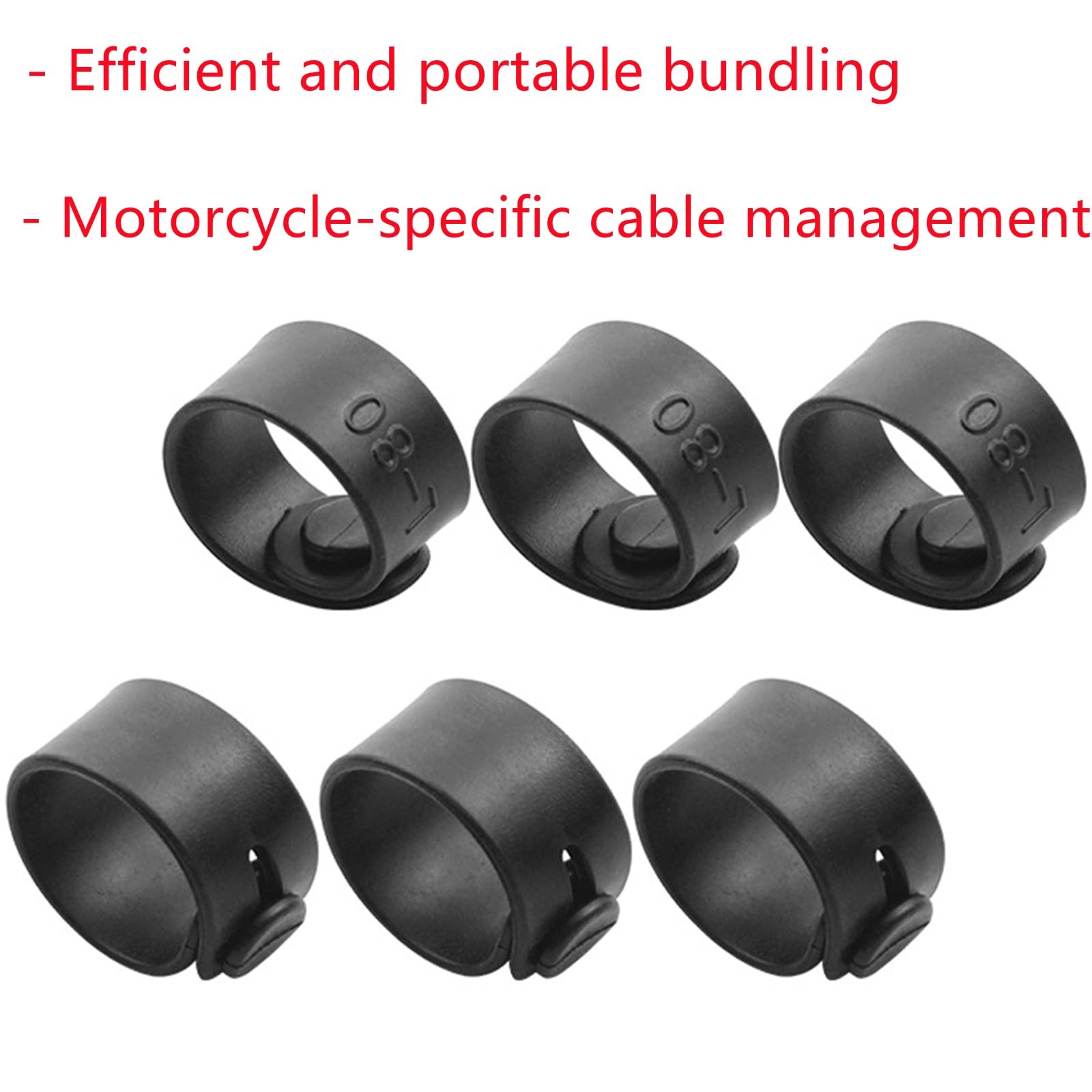 6 Pcs Rubber Cable Ties Reliable Brake Line Protector Wire...
