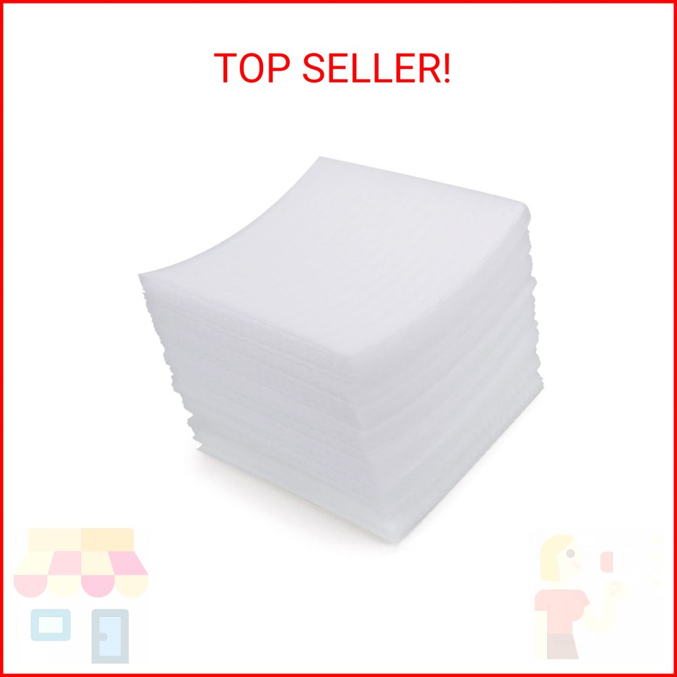 Amazon Basics Foam Wrap Sheets, 7-3/8 inches x 7.5 inches, 1/16-inch Thick, 100