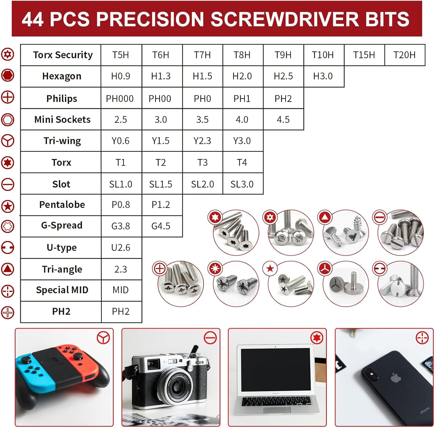 58 in 1 Small Precision Screwdriver Set Magnetic Mini Screwdriver Set Watch