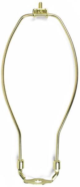 NEW JANDORF 60122 10" INCH POLISHED BRASS LAMP HARP 2 PIECE DETATCHABLE 3403565