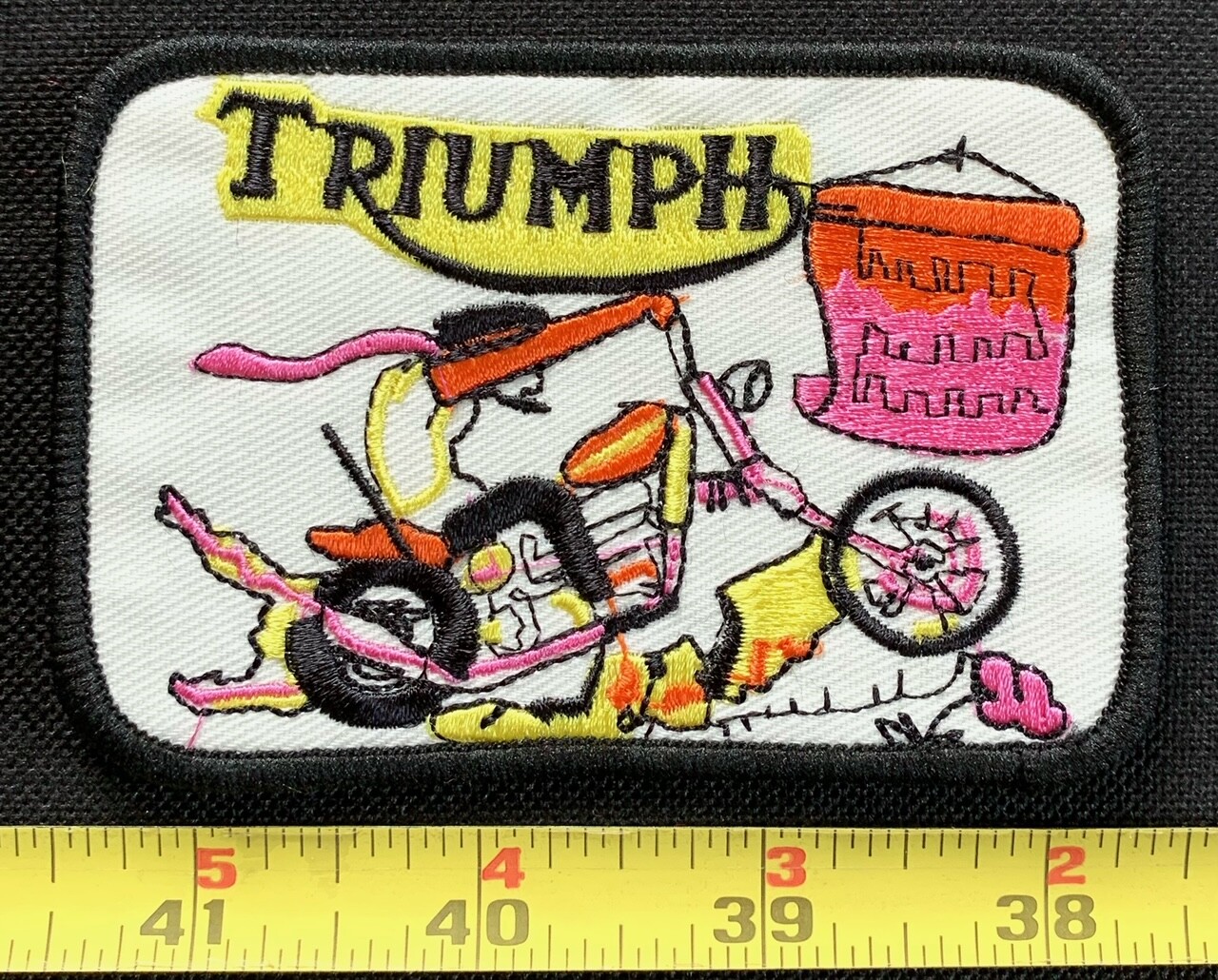 Vintage Triumph Old British Motorcycle Biker memorabilia Sew On Patch