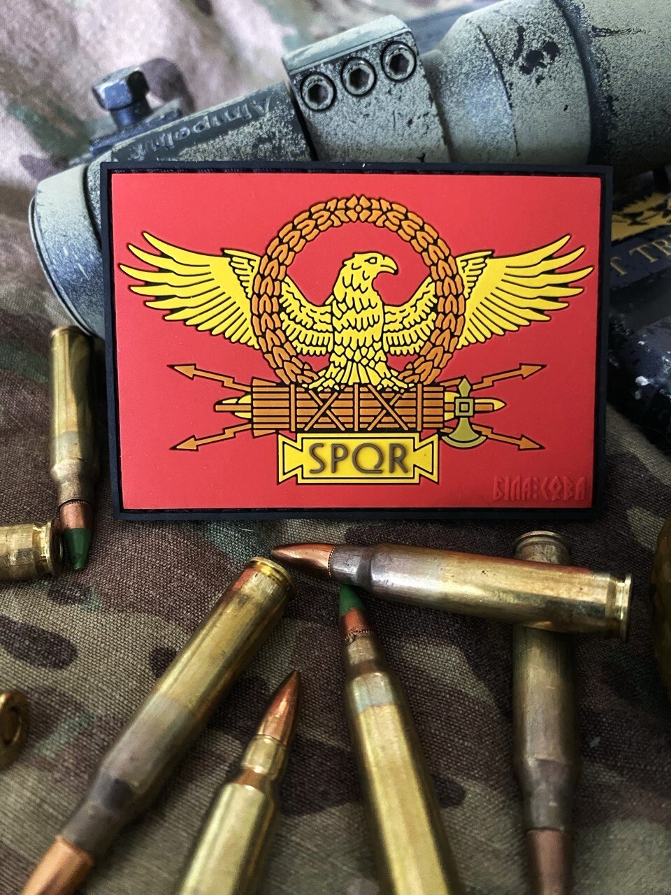 PVC tactical military patch “SPQR”