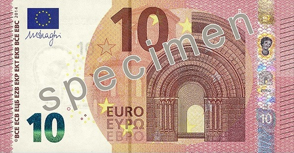 1 bill of 10 EURO banknote bill The twenty euro note (€10) - Good collection