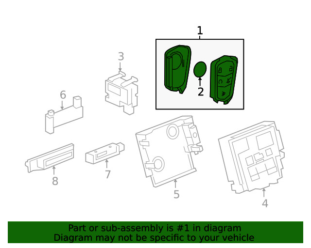 Genuine GM Transmitter 13564995