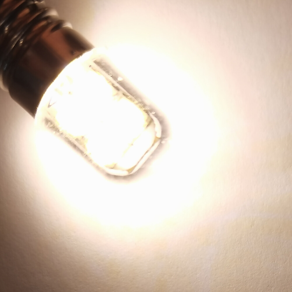 DC 3V-6V Screw Socket E10 2835 8 LED Interior Torch Light Bulb 240LM Warm White