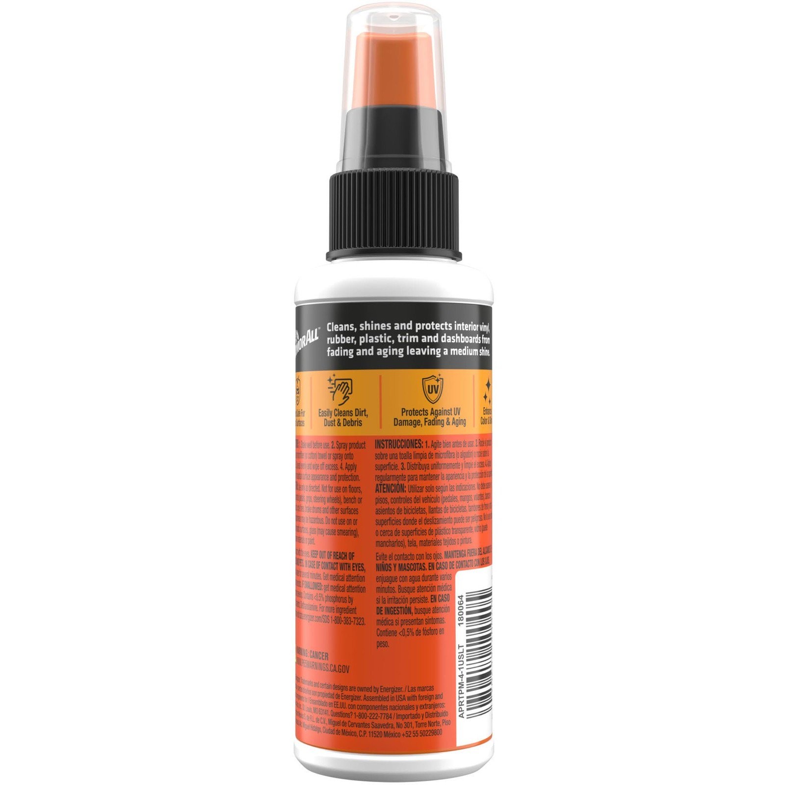 Original Protectant Spray by Armor All, Car Interior Cleaner with UV...