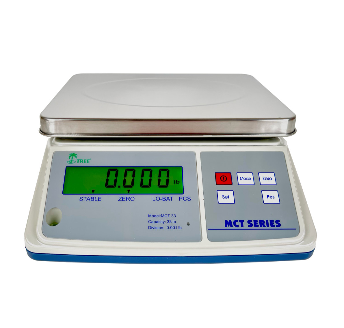 Tree MCT 7 Parts Counting Bench Scale 7lb x 0.0002lb PCS with 10V AC Adapter