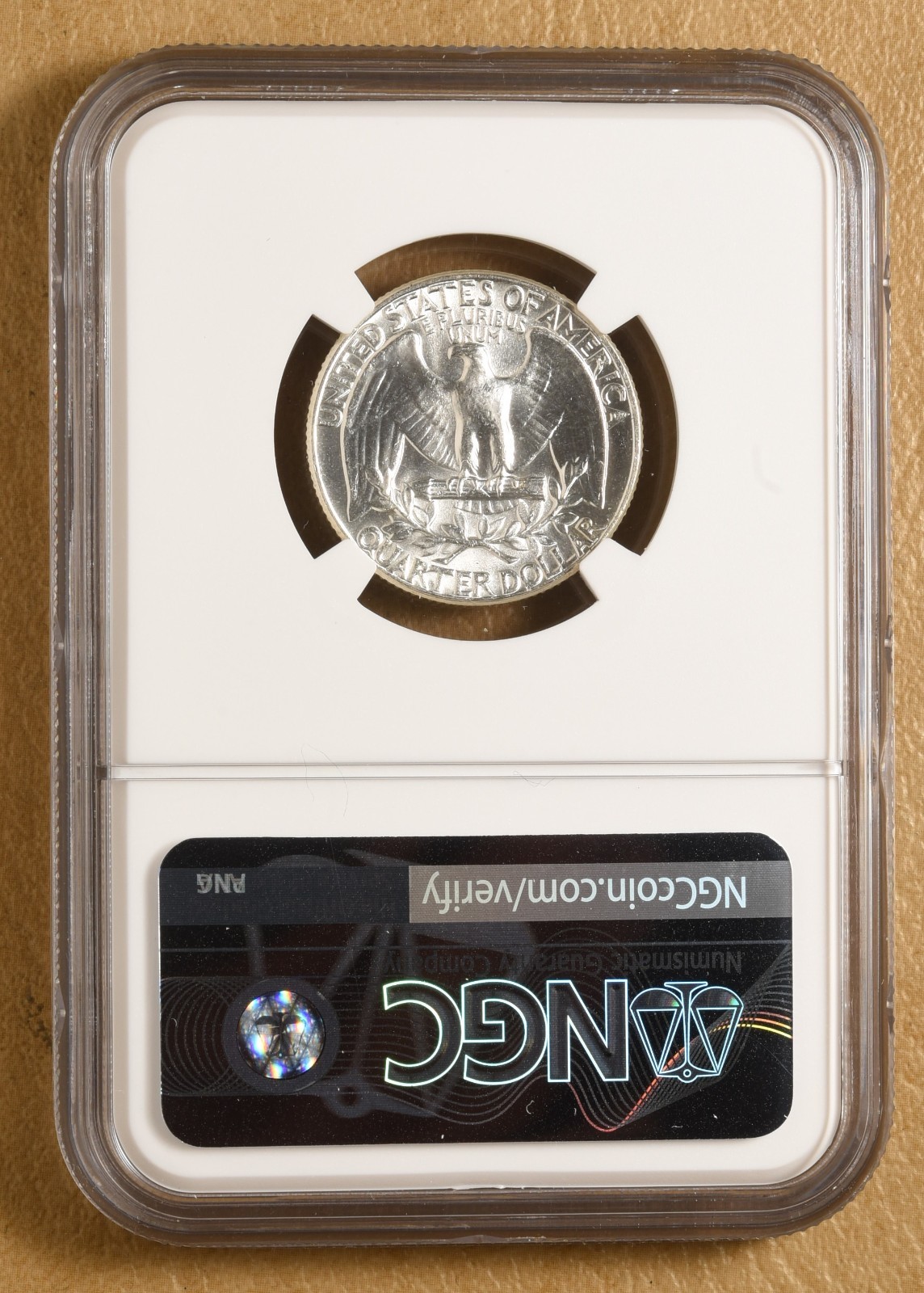 1964 P Washington Quarter 'Type B Reverse' NGC MS64