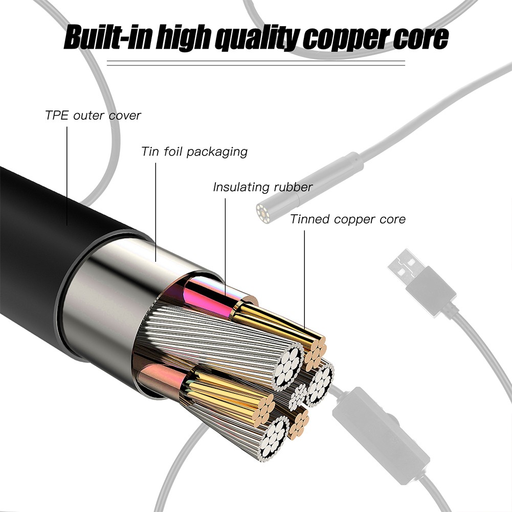 1080P Endoscope Inspection Camera For Car Engine Aircraft Checking HLXJ