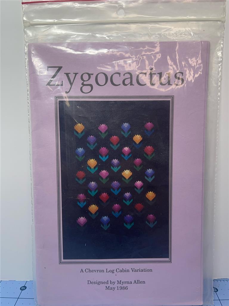 CRAZY LADIES & FRIENDS Quilt Pattern - ZYGOCACTUS A Chevron Log Cabin variation