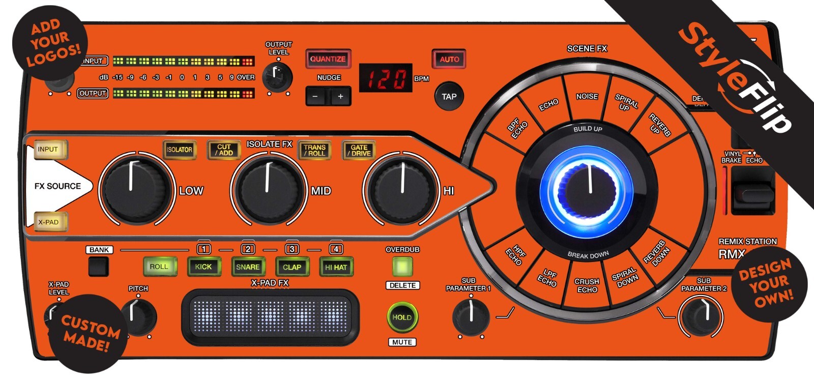 Pioneer Remix Station RMX-1000 Skin| Cutsom Design | Protective Decal |StyleFlip