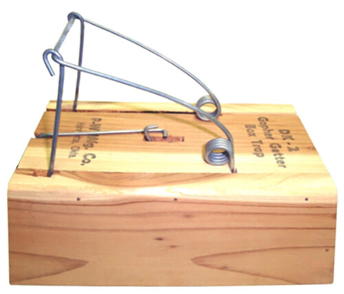 Death Klutch Wood Gopher Trap - Model DK-2 for Trapping Gopher Pests Control