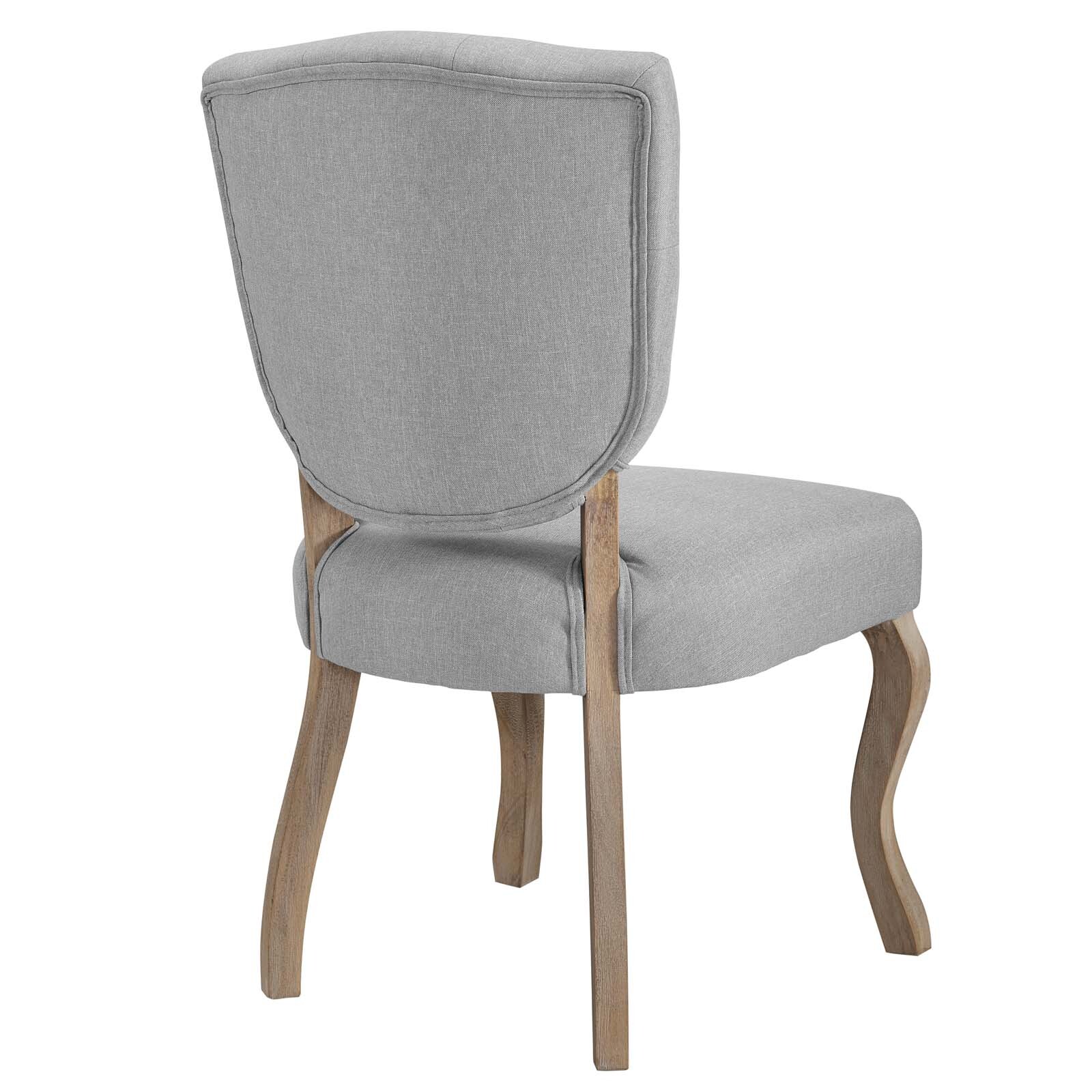Modway Array Dining Side Chair Set of 2 in Light Gray