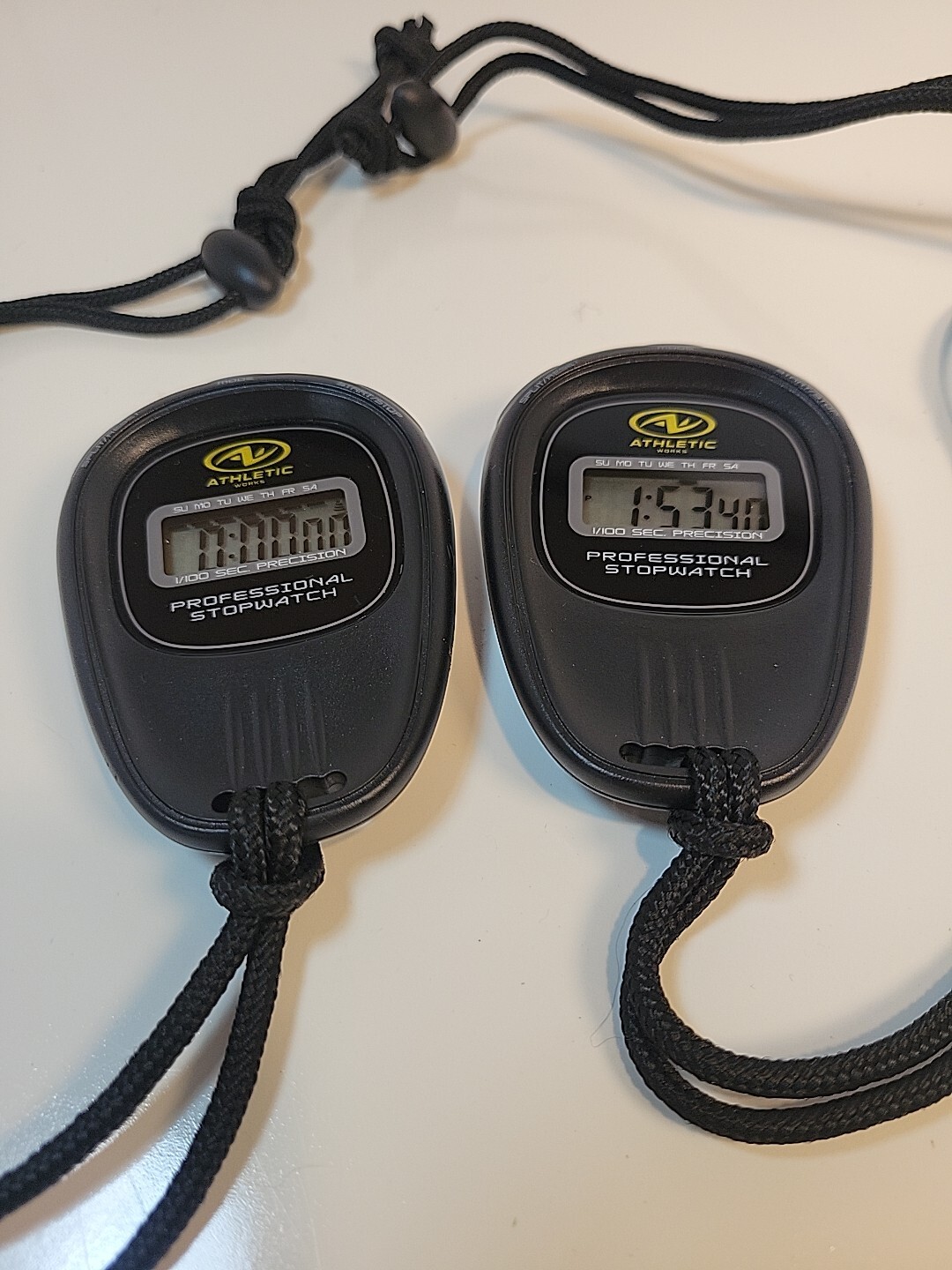 Pair Athletic Works Performance Digital Stopwatches - Black (AW-3915R)