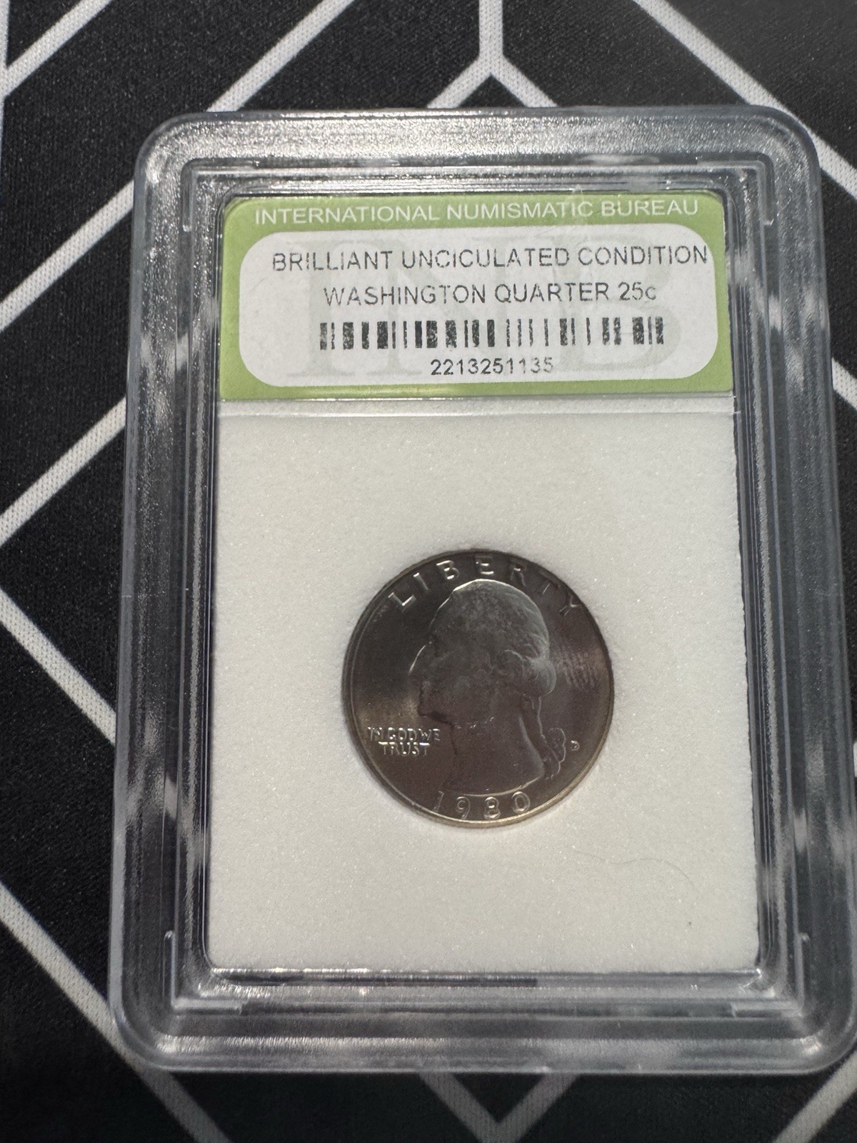 1980 Washington Quarter BU | INB Holder | Brilliant Uncirculated (Clad)