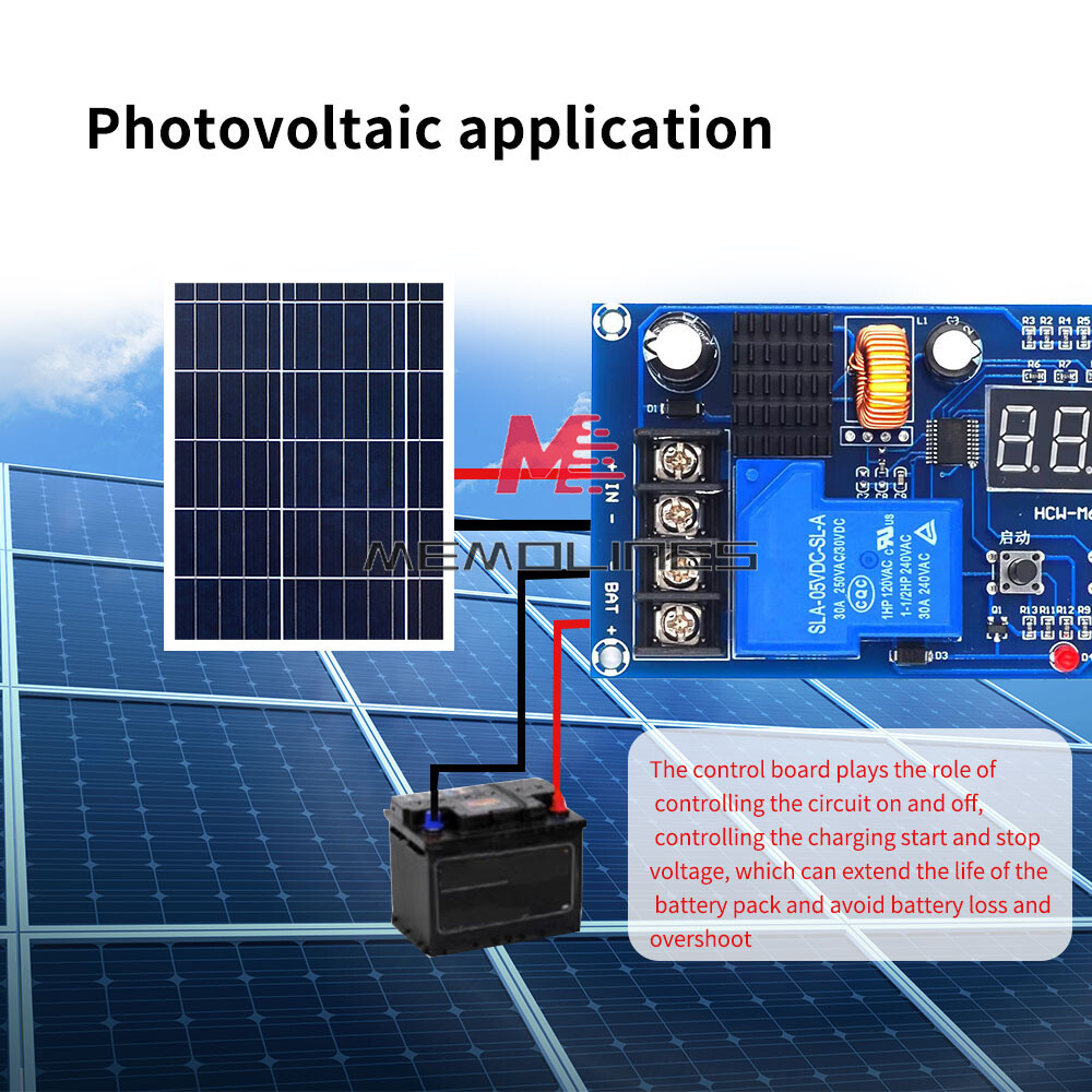 6-60V Battery Charge Control Module Digital Overcharge Protection Switch Module