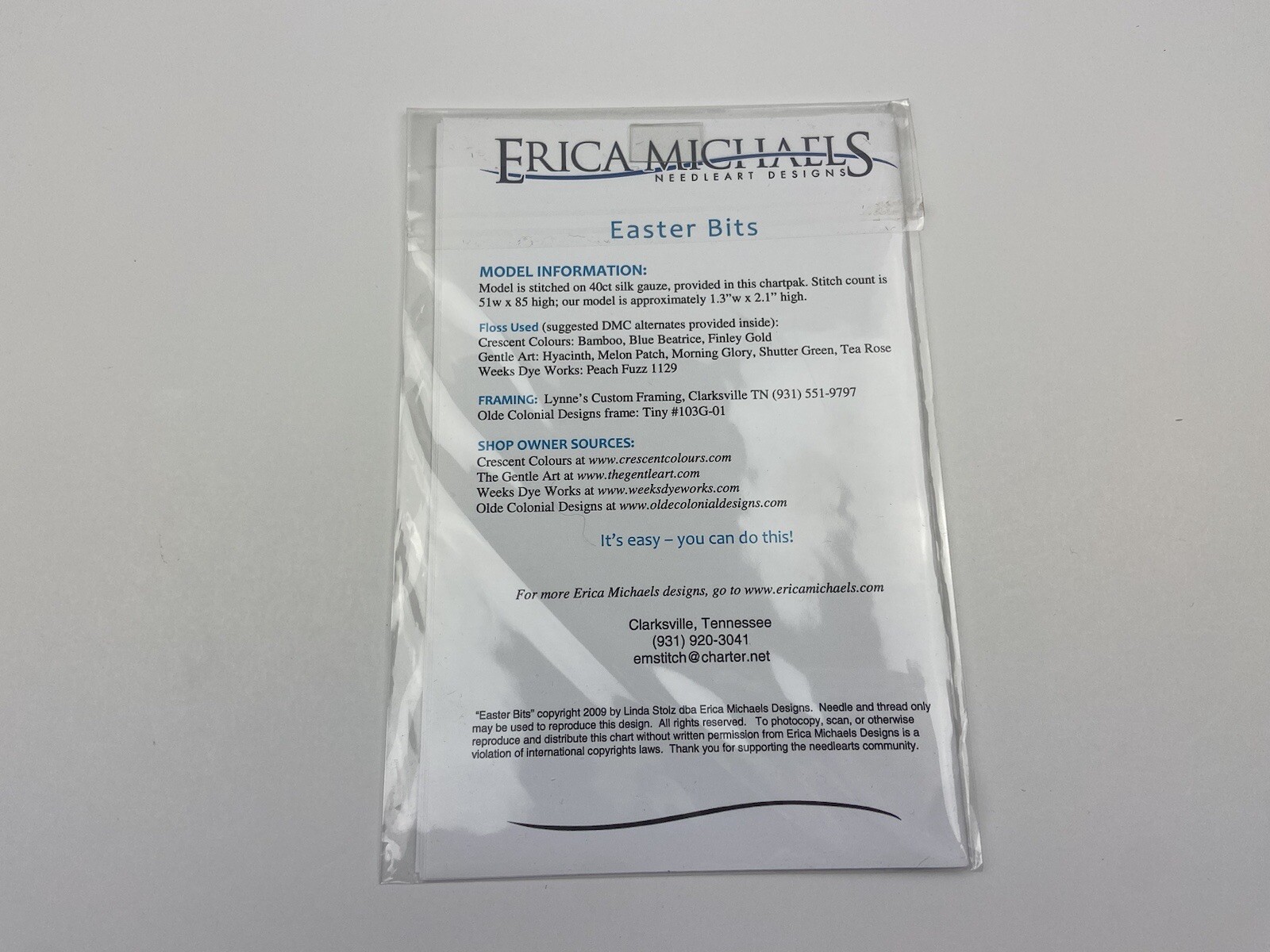 Erica Michaels Easter Bits Needlepoint Pattern Stitched On Silk Gauze Holiday