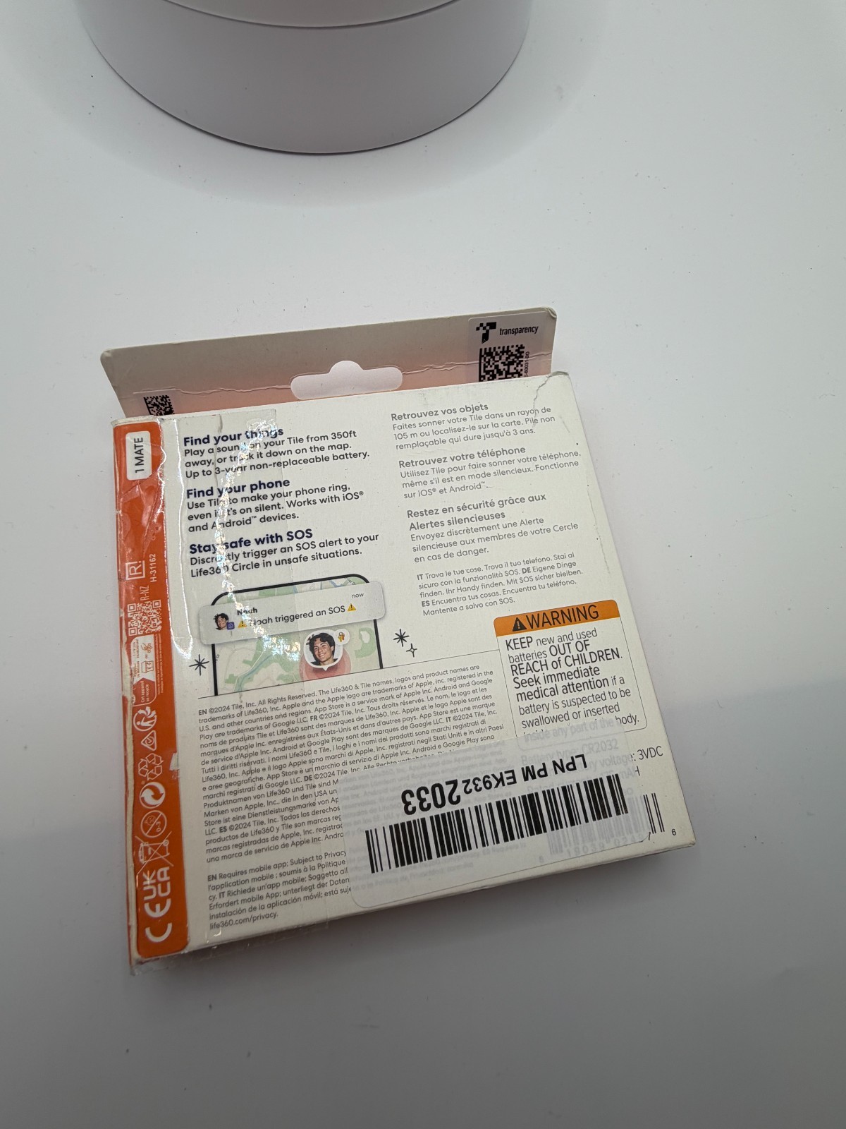 Tile Performance Bluetooth Tracker Item Locator Finder