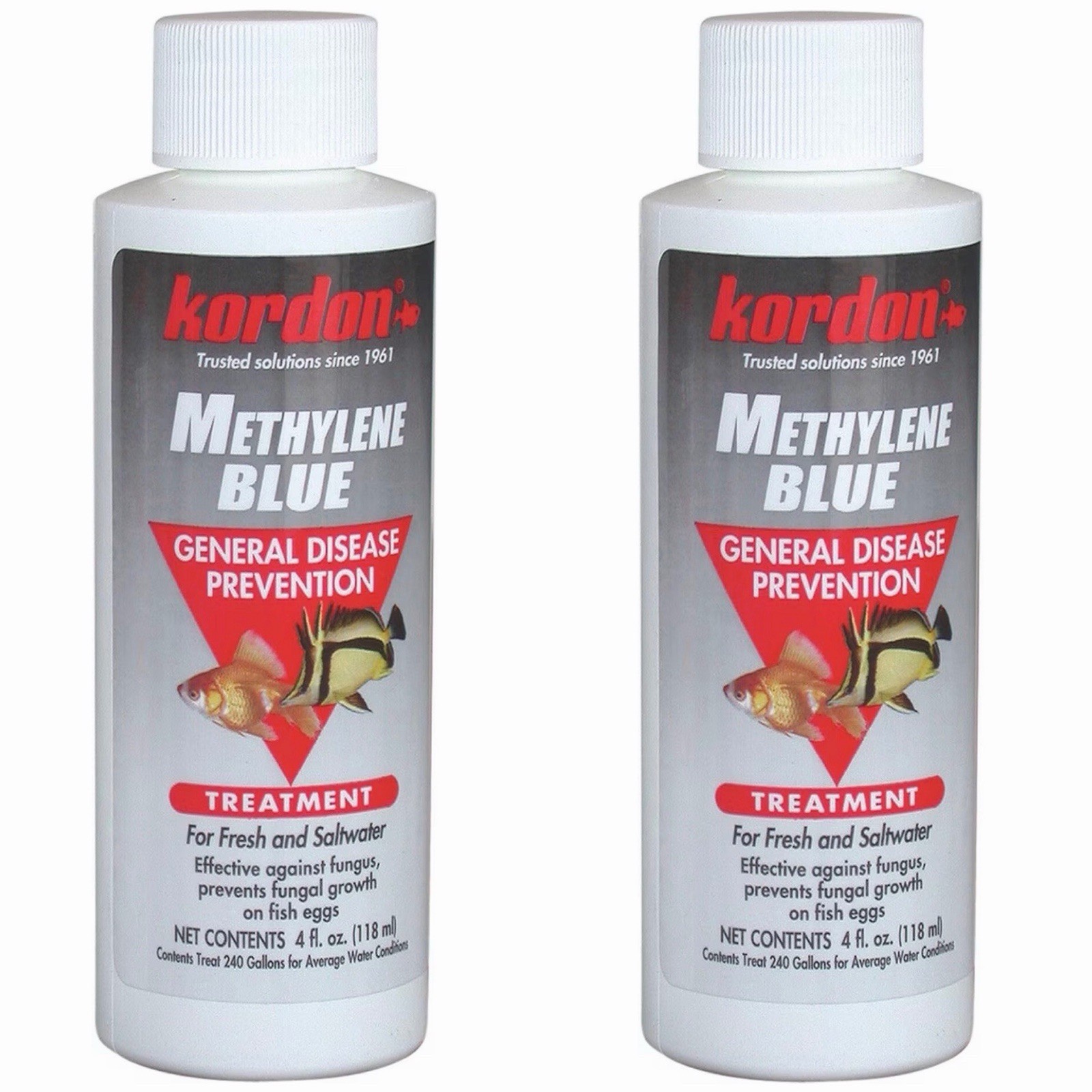 2x Kordon Methylene Blue 4oz Fresh & Marine General Disease Prevention = 8 fl oz