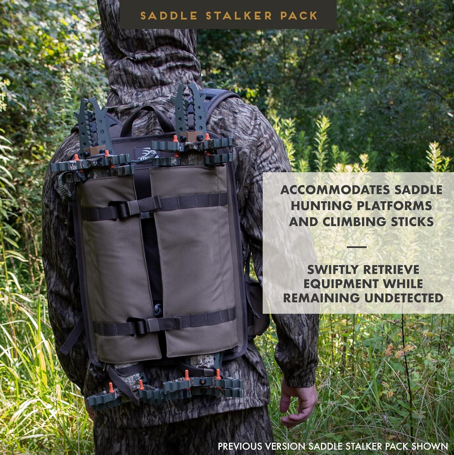 Hunting Saddle Stalker Hunting Backpack Lightweight Solid Elements Brown