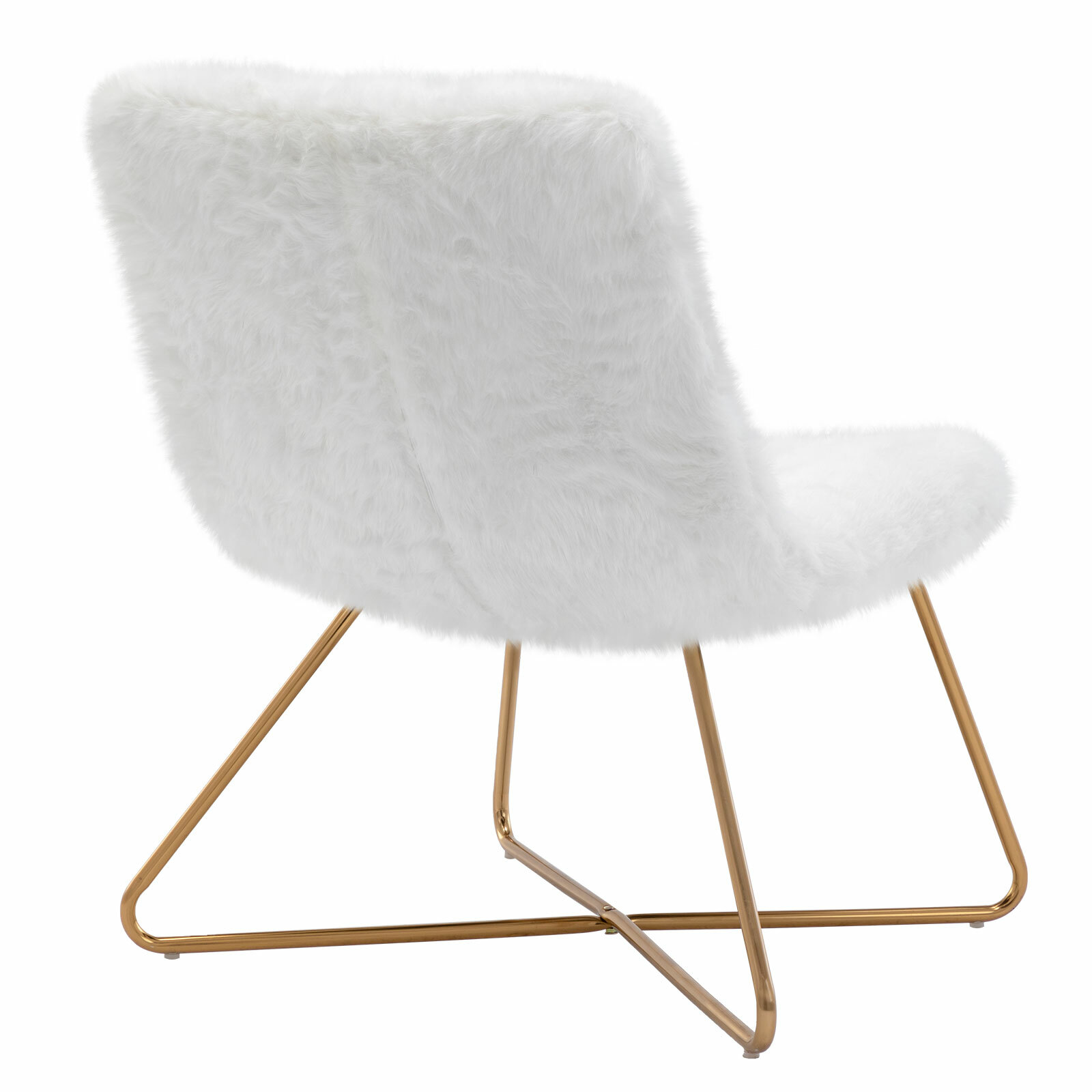 Duhome Faux Fur Upholstered Living Room Chair Accent Chair Modern Desk Chair