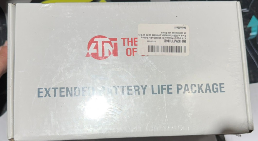 ATN Extended Battery Life Package 20,000mAh Battery Pack USB Type-C Cable Case