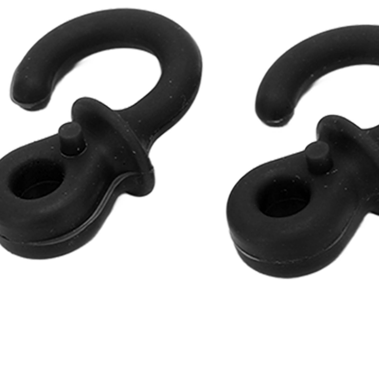 (Black)4Pcs Archery Bow String Silencers Monkey Tail Compound Bow String