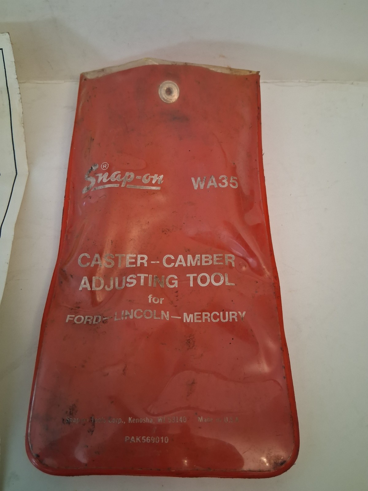 SNAP-ON WA35 Tool CASTER - CAMBER Adjusting Tool for Ford, Mercury & Lincoln