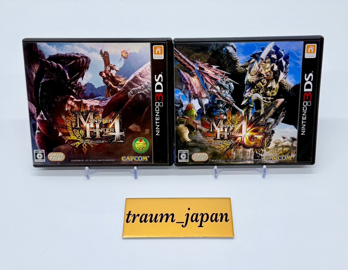 Nintendo 3DS Red Console & Monster Hunter 5 Game software NTSC-J Tested