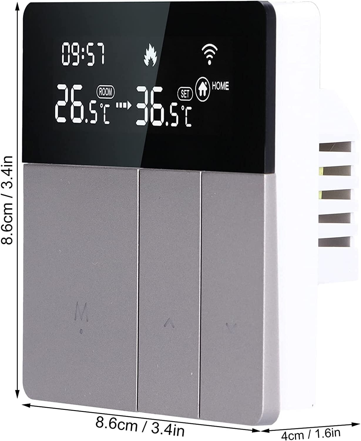 SALUTUY Intelligent Programming Control Thermostat, WiFi Intelligent Temp contrl