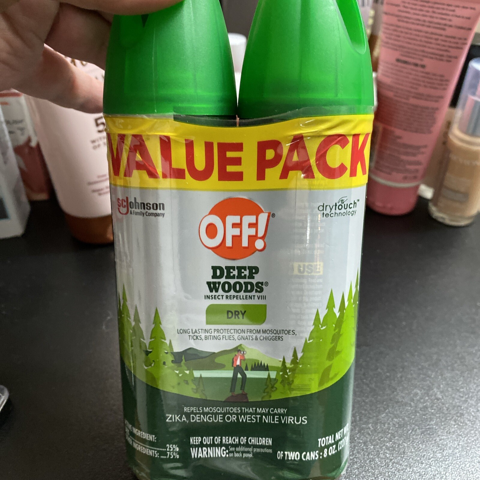 OFF! Deep Woods Insect Repellent Dry, 4 oz. (2 ct) 8 Ounce