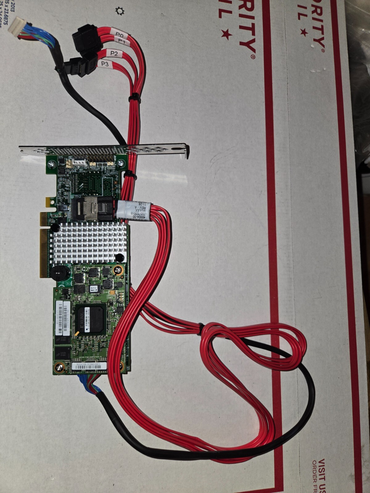 LSI MegaRAID SAS 9260CV-4I w/ L2-25391-02B Cache Module + Cables