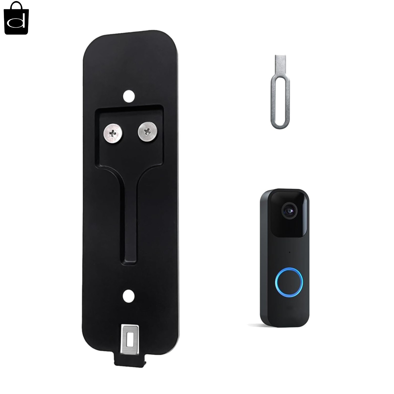 "Blink Doorbell Backplate Replacement Mounting Plate w/ Key Tabs"
