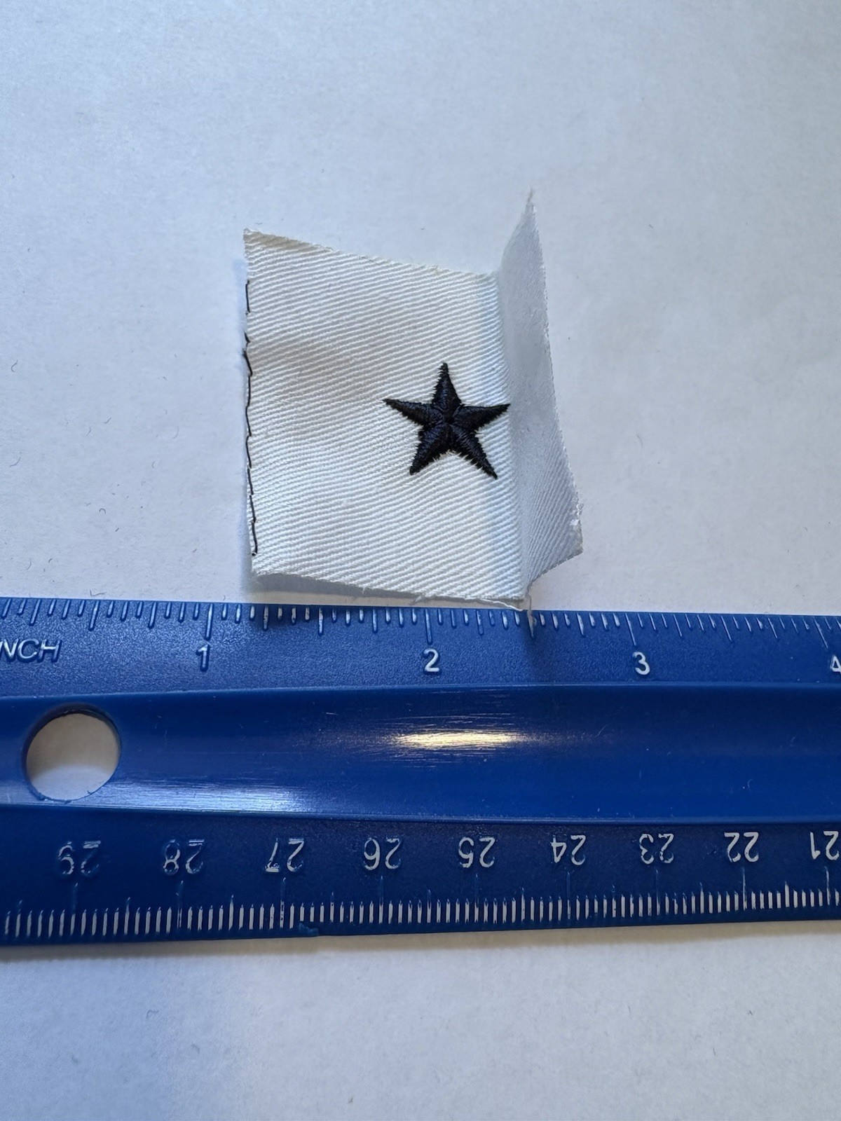 US Navy USN Line Officer White Cotton Sleeve Rating Insignia Patch INV12848