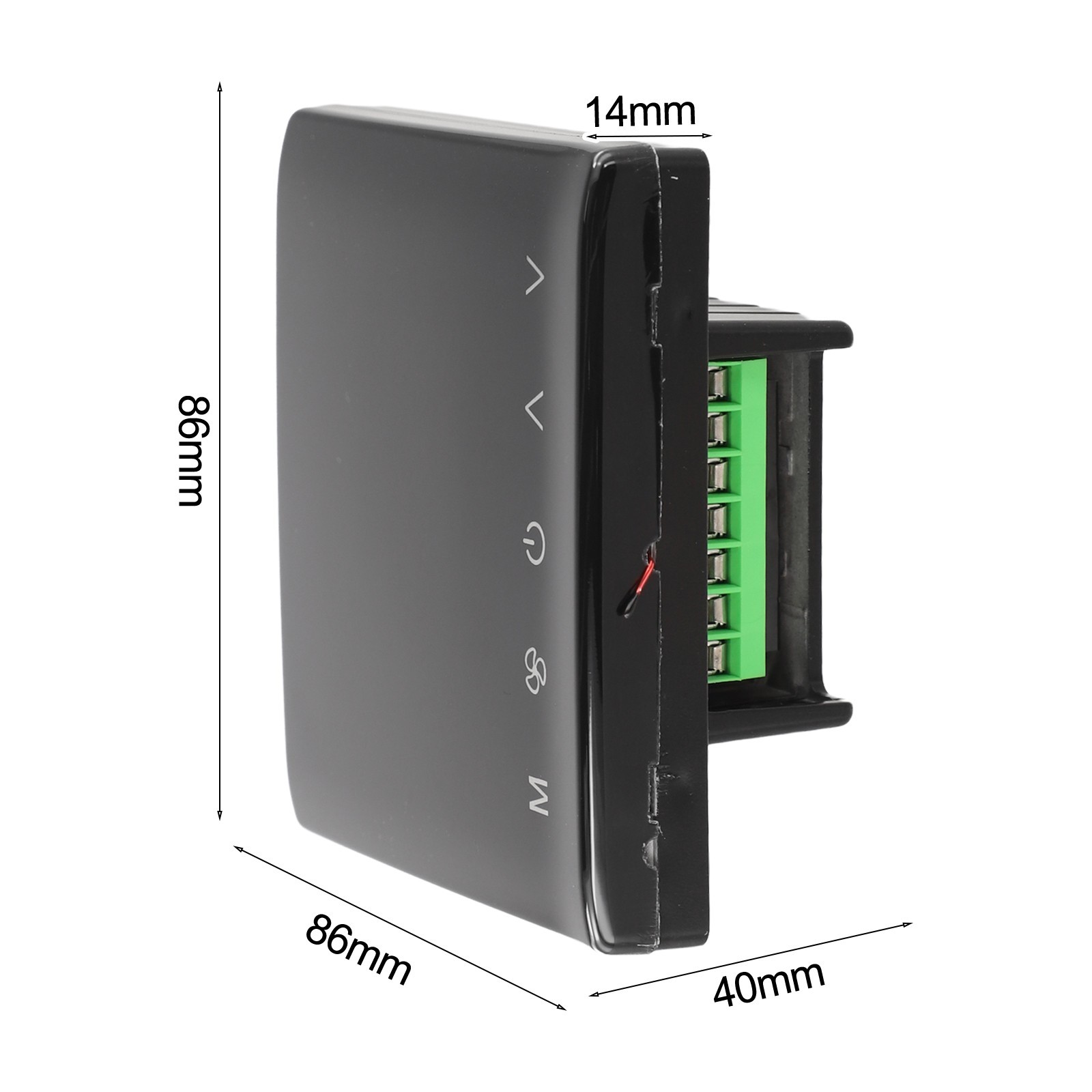 Smart Thermostat Home Climate Control Curved Screen Design For Home Use