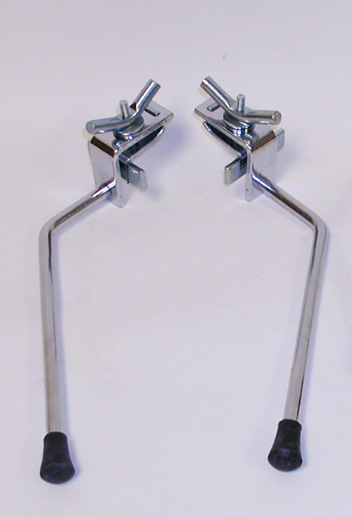Danmar - 938 - Bass Drum Spurs - Clamp On Rim, Vintage Style, Pointed (Rubber