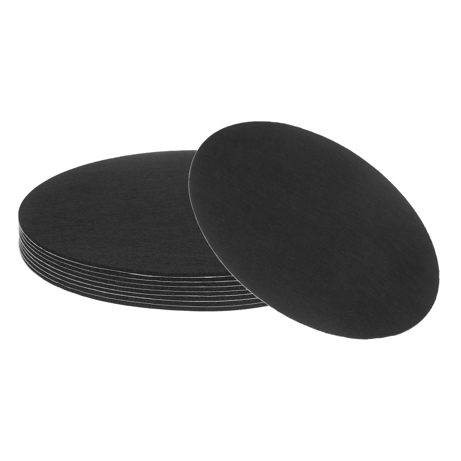 8Pcs Non Slip Furniture Pads, 9.5" Self Adhesive Felt Pad (Black 0.12" Thick)