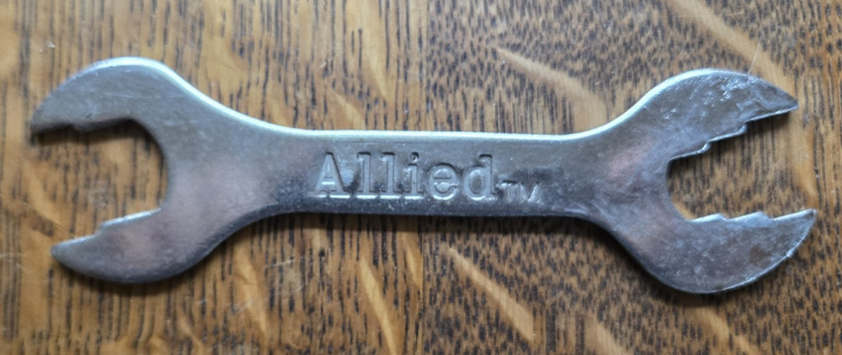 Vintage ALLIED Double, Open-End 5-In-1 Wrench 3/8” 1/2” 5/8” 11/16” 3/4”