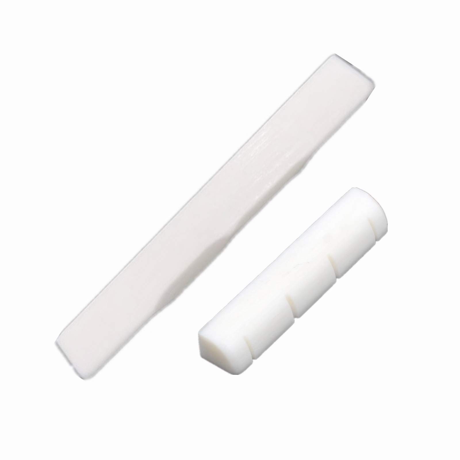 Miwayer Ukulele Real Bone 53mm Bridge Saddle & 35mm Nut for 4 String Ukulele-...