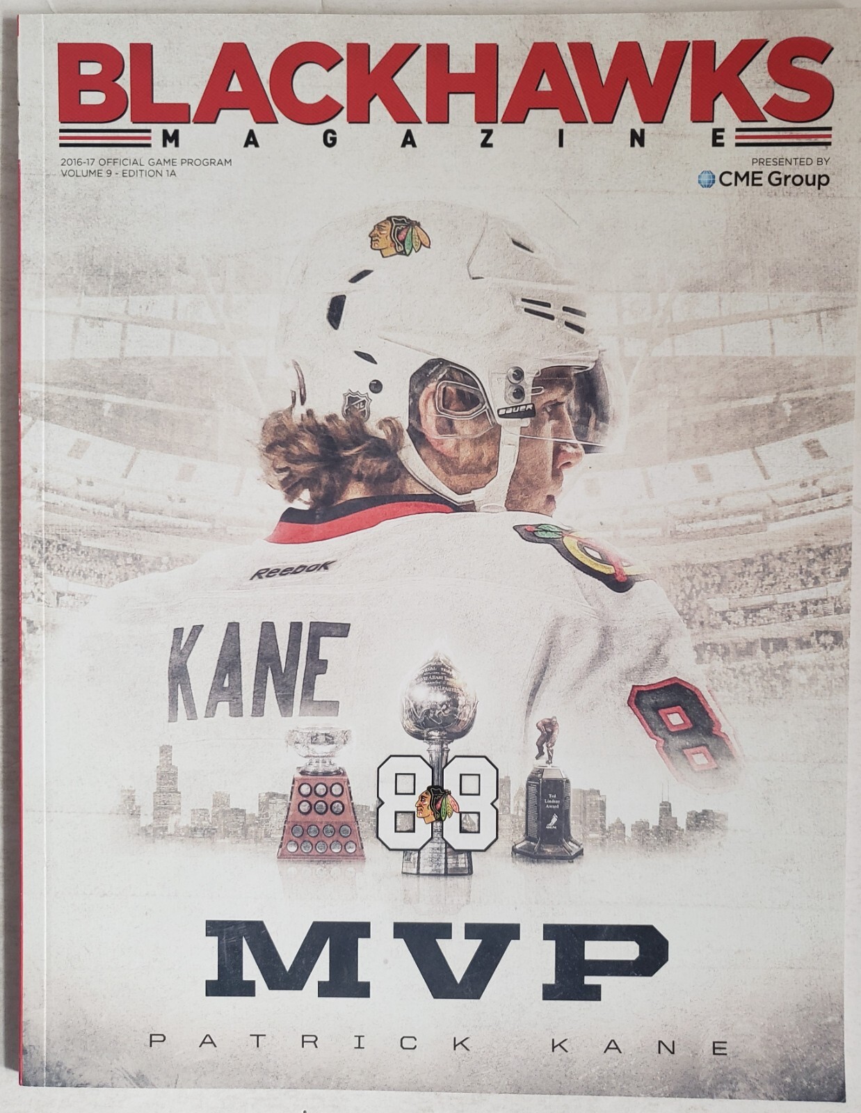 2016-17 Chicago Blackhawks Program Patrick Kane MVP Cover
