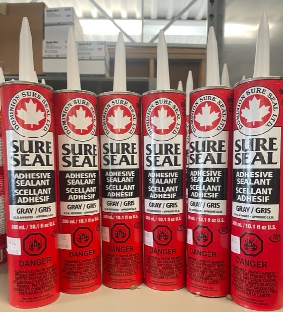 Automotive Seam Sealer Grey Dominion Sure Seal 6 tubes