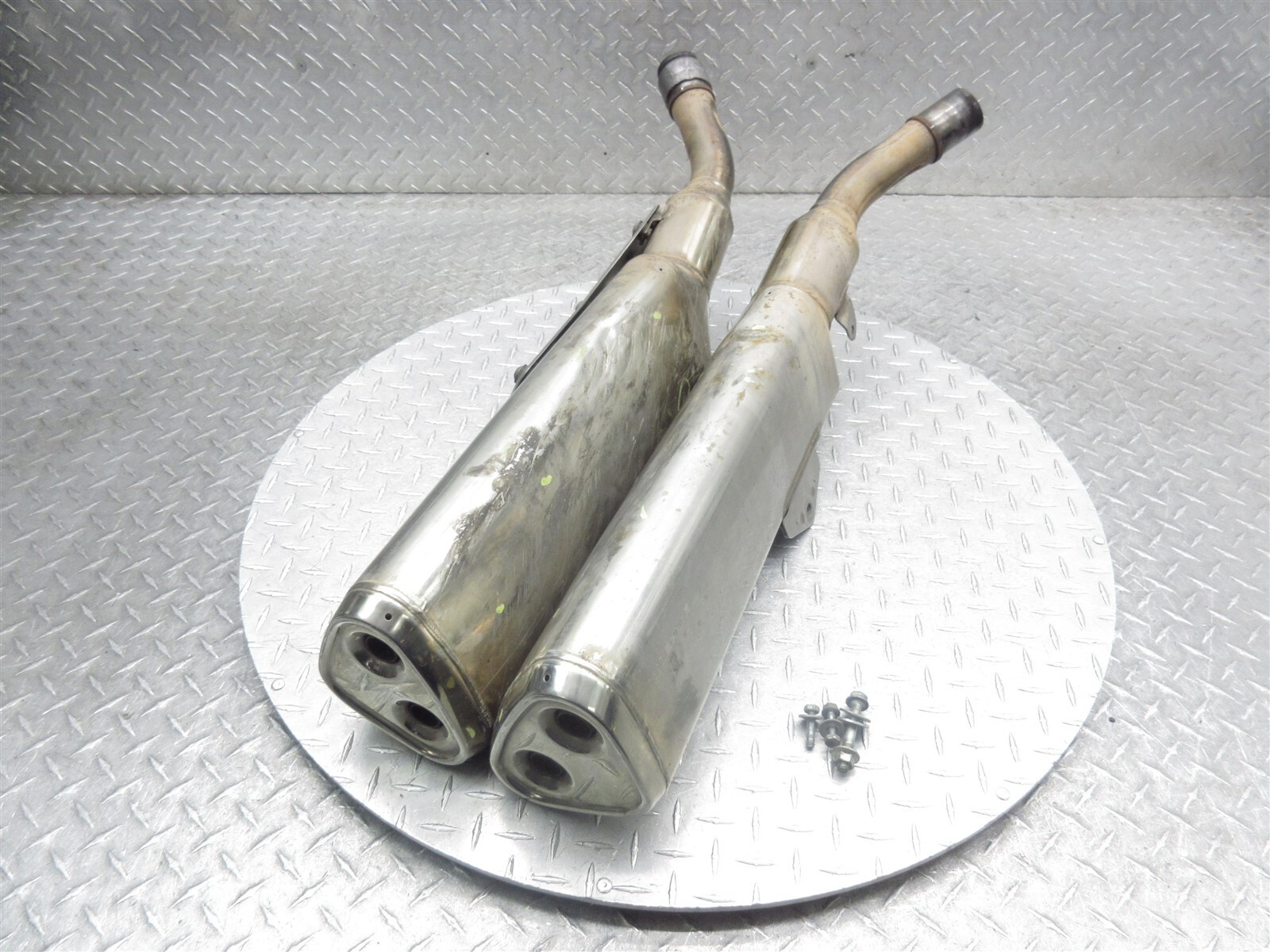 2005 03-09 Honda 1300 ST1300P Exhaust Pipe Muffler Set Left Right READ NOTES