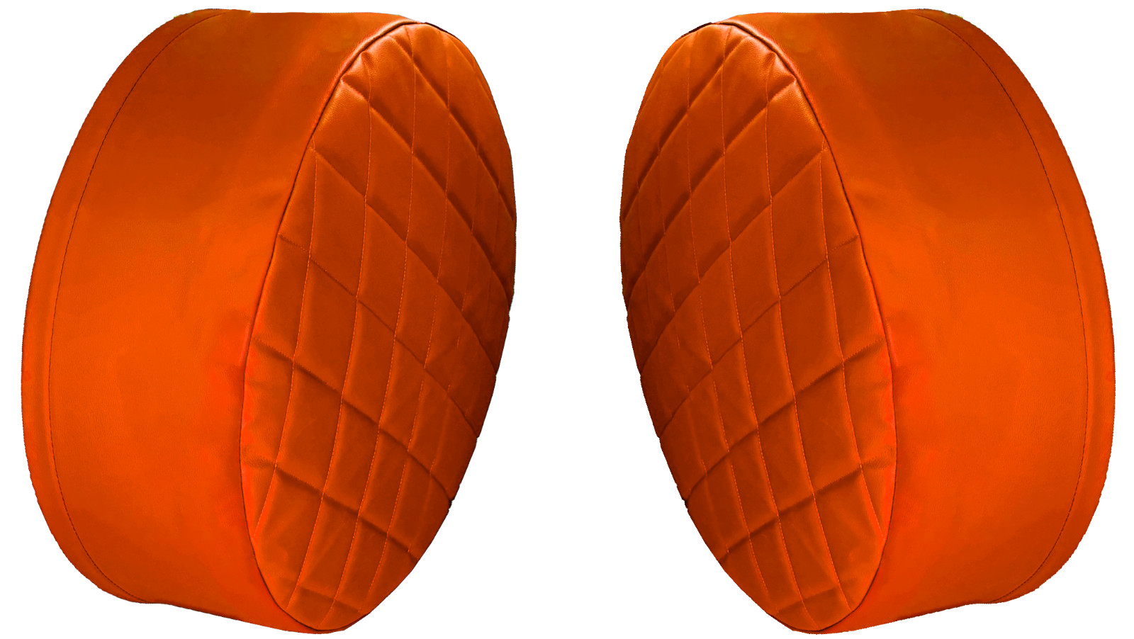ORANGE Fuel Tank End Covers W/ 12" SIDE SKIRT for Tanks that are 26" Diameter