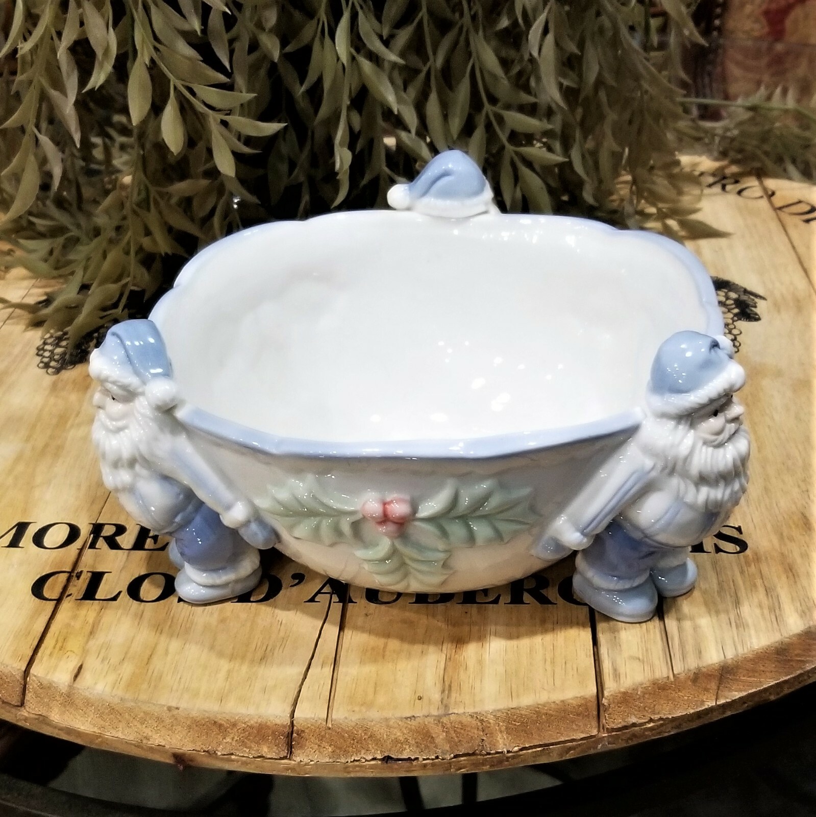 Vintage Ceramic SANTA Bowl