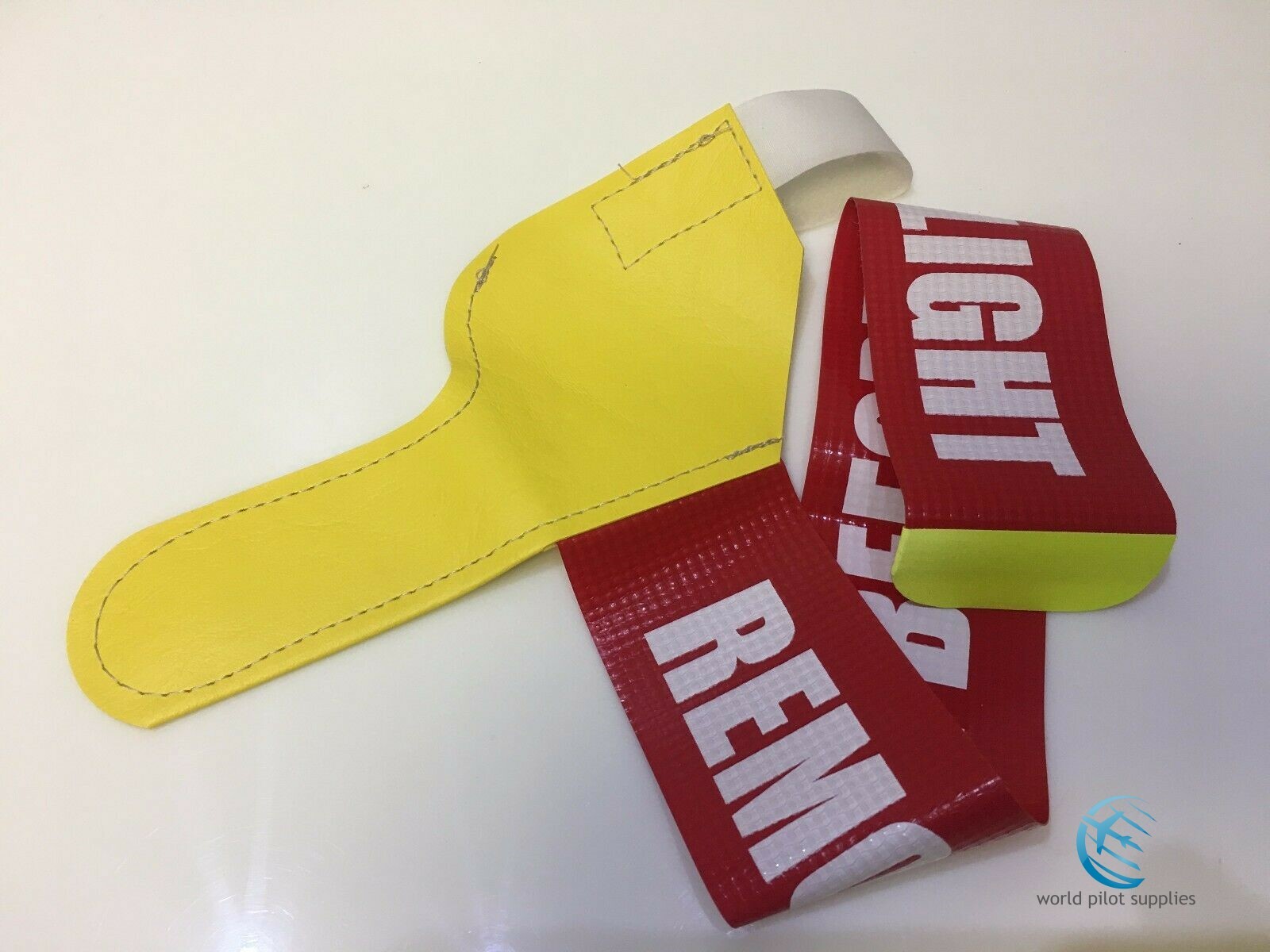 HIGH VISIBILITY BOOTIE PITOT TUBE COVER w/ Streamer by DeGroff Avi. p/n 4935E