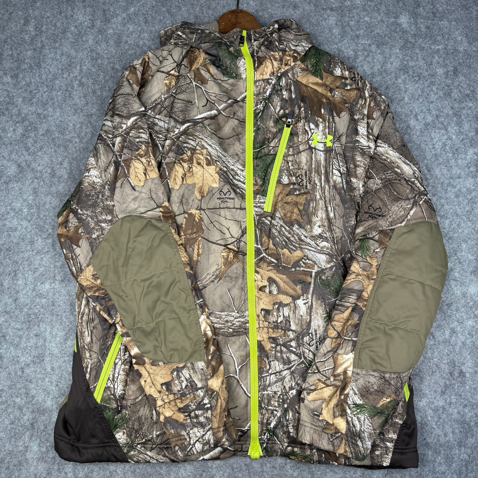 Under Armour Scent Control Infrared Camo Hooded Barrier Jacket Realtree 2XL
