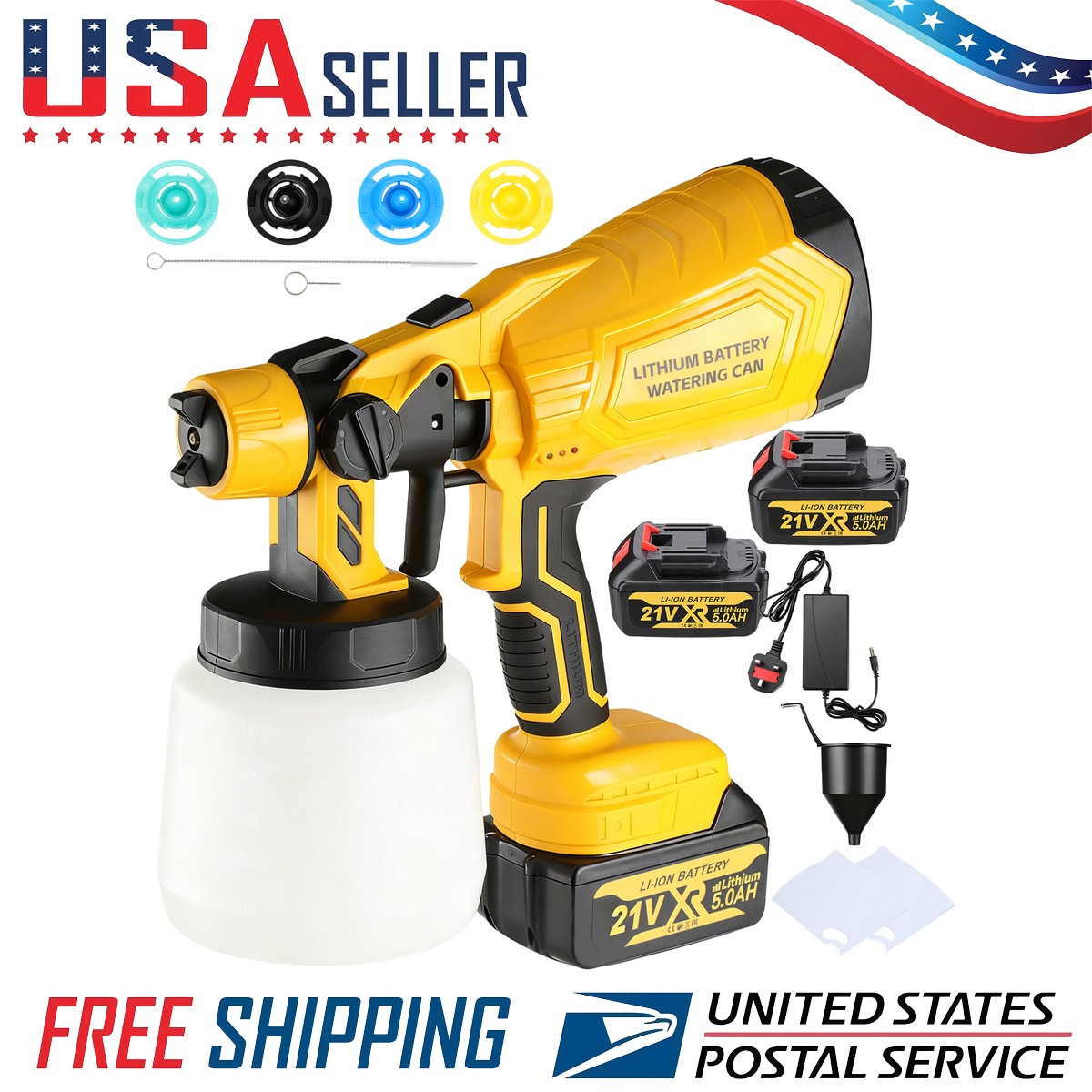 Electric Paint Gun for Makita Battery Yellow Adjustable Pattern Control Spray