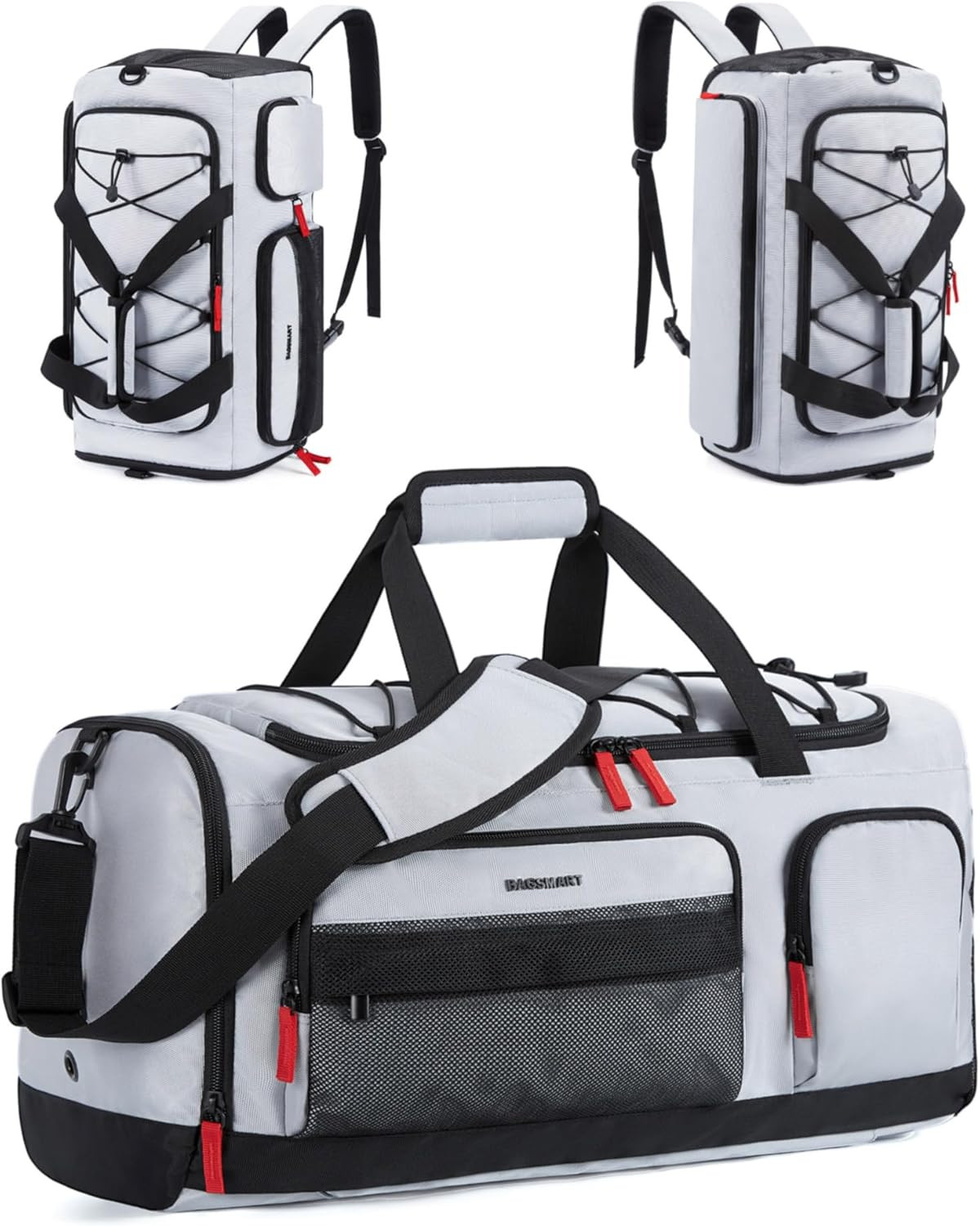 Gym Bag for Women & Men, 35L Sports Travel Duffel Bag with Shoe Compartment，Anti