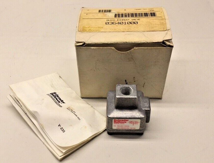 Parker 036401000 Quick Exhaust Valve 150psi 1/4npt Schrader Bellows 36401000