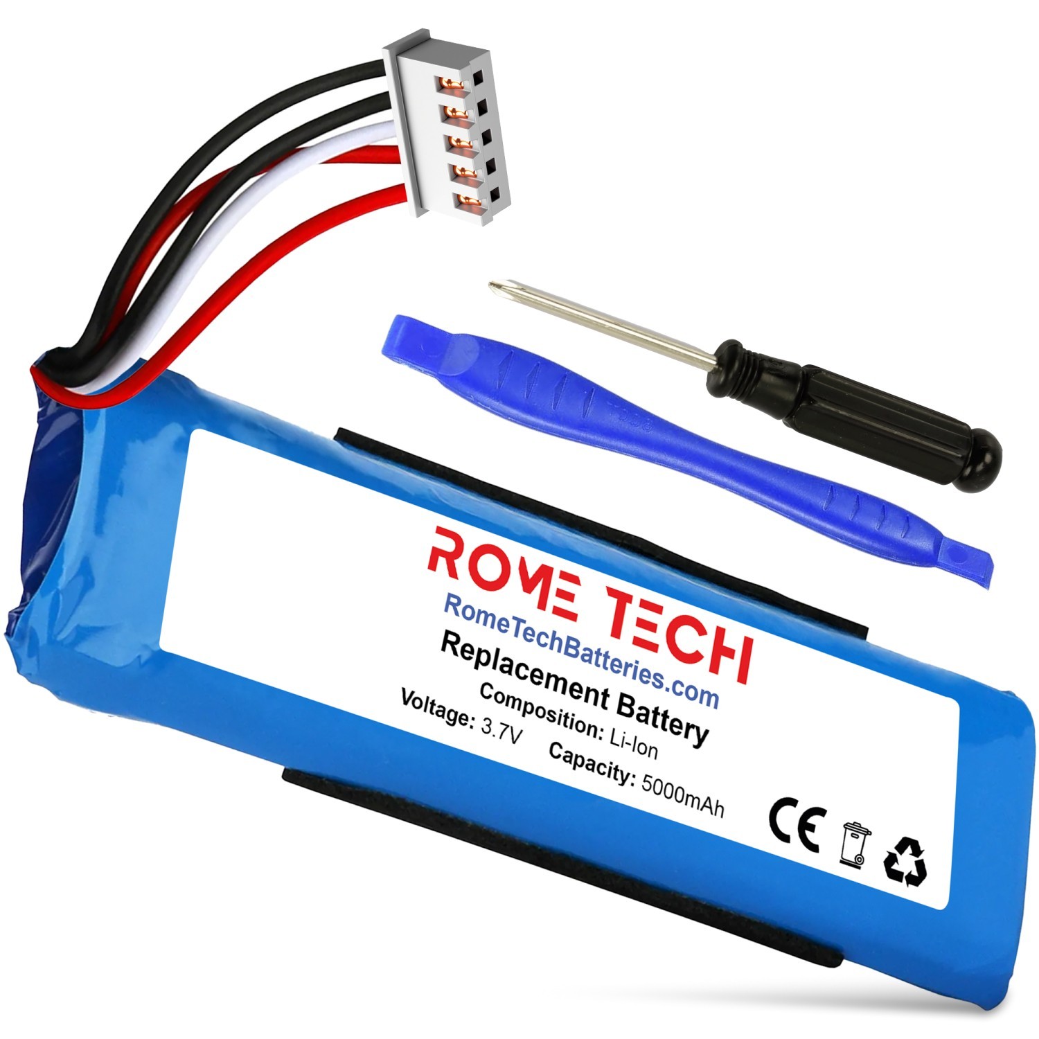 Battery for JBL Flip 4, Flip 4 Special Edition Replace JBL GSP872693 01 5000mAh
